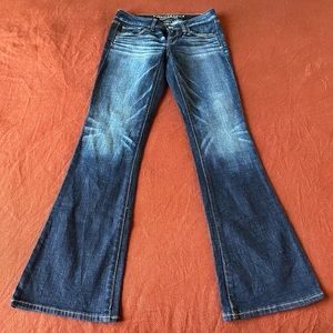 American Eagle Super Stretch Skinny Kick Dark Wash Jeans